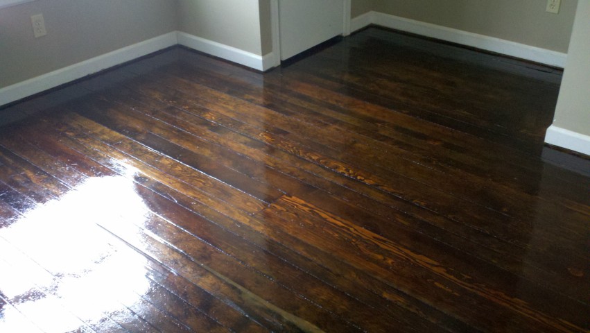 after wood floor refinishing greenville